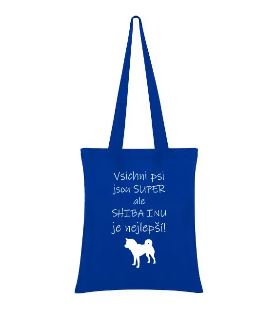 Nákupní taška s potiskem VŠICHNI PSI JSOU SUPER